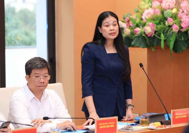 Đoàn kiểm tra số 4 của Ban Thường vụ Thành ủy làm việc với Ban Thường vụ Đảng ủy phường Hoàng Mai- Ảnh 5.