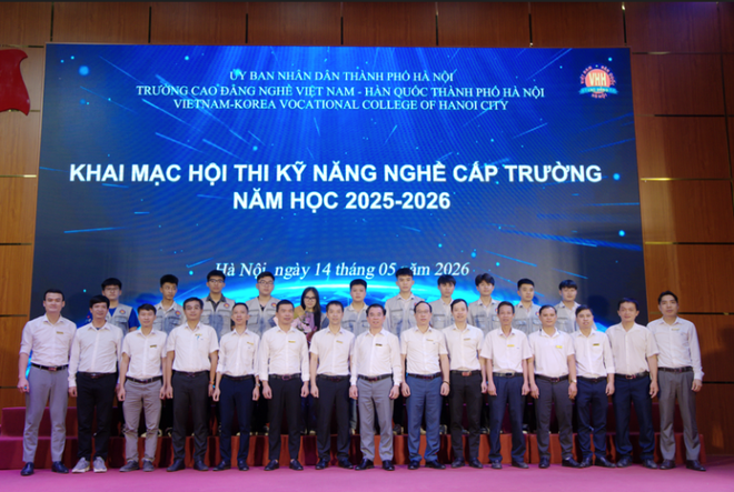 Trường Cao đẳng nghề Việt Nam - Hàn Quốc thành phố Hà Nội tổ chức Khai mạc Hội thi Kỹ năng nghề cấp trường năm học 2025 - 2026- Ảnh 4. Trường Cao đẳng nghề Việt Nam - Hàn Quốc thành phố Hà Nội tổ chức Khai mạc Hội thi Kỹ năng nghề cấp trường năm học 2025 - 2026- Ảnh 4.