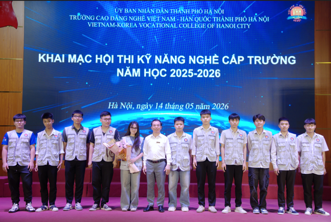 Trường Cao đẳng nghề Việt Nam - Hàn Quốc thành phố Hà Nội tổ chức Khai mạc Hội thi Kỹ năng nghề cấp trường năm học 2025 - 2026- Ảnh 5. Trường Cao đẳng nghề Việt Nam - Hàn Quốc thành phố Hà Nội tổ chức Khai mạc Hội thi Kỹ năng nghề cấp trường năm học 2025 - 2026- Ảnh 5.