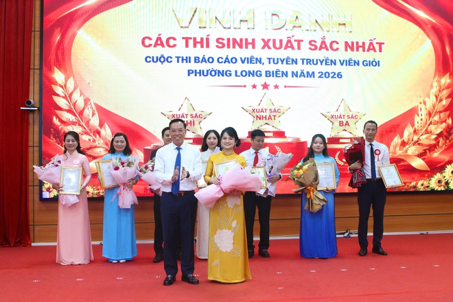 Phường Long Biên tổ chức thành công Hội thi Báo cáo viên, tuyên truyền viên giỏi năm 2026- Ảnh 5.