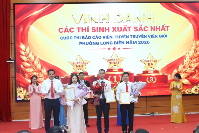 Phường Long Biên tổ chức thành công Hội thi Báo cáo viên, tuyên truyền viên giỏi năm 2026- Ảnh 7.