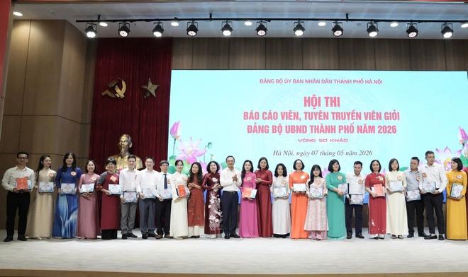 Sôi nổi Hội thi Báo cáo viên, tuyên truyền viên giỏi Đảng bộ UBND thành phố Hà Nội- Ảnh 8.
