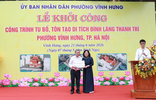 Phường Vĩnh Hưng khởi công tu bổ, tôn tạo di tích đình làng Thanh Trì- Ảnh 3.