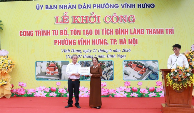 Phường Vĩnh Hưng khởi công tu bổ, tôn tạo di tích đình làng Thanh Trì- Ảnh 5.