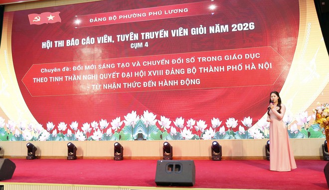 Vòng sơ khảo Hội thi báo cáo viên, tuyên truyền viên giỏi Thành phố diễn ra sôi nổi- Ảnh 4.