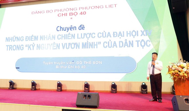 Vòng sơ khảo Hội thi báo cáo viên, tuyên truyền viên giỏi Thành phố diễn ra sôi nổi- Ảnh 2.