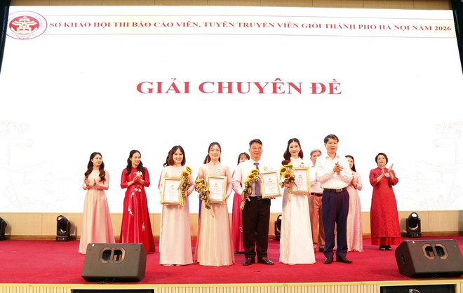 Vòng sơ khảo Hội thi báo cáo viên, tuyên truyền viên giỏi Thành phố diễn ra sôi nổi- Ảnh 8.
