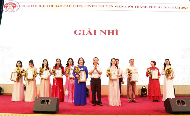 Vòng sơ khảo Hội thi báo cáo viên, tuyên truyền viên giỏi Thành phố diễn ra sôi nổi- Ảnh 7.
