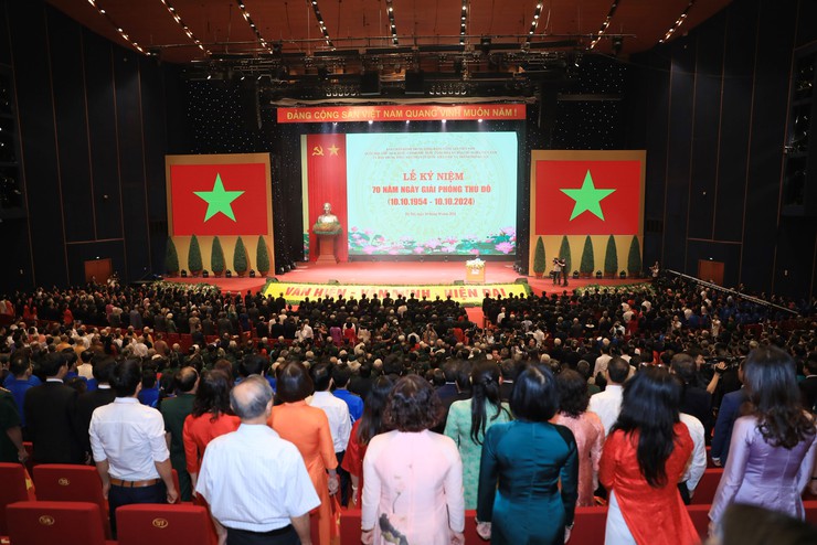 Lễ kỷ niệm cấp quốc gia 70 năm Ngày Giải phóng Thủ đô (10/10/1954-10/10/2024)- Ảnh 1.