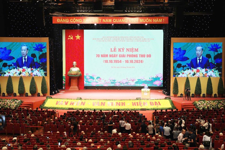 Lễ kỷ niệm cấp quốc gia 70 năm Ngày Giải phóng Thủ đô (10/10/1954-10/10/2024)- Ảnh 7.