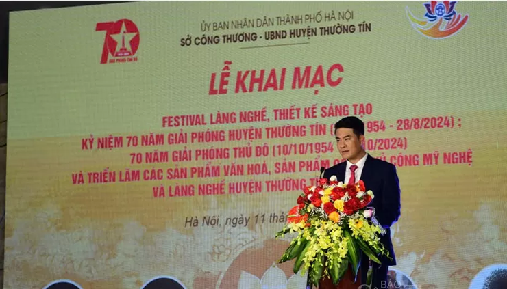 Khai mạc Festival và triển lãm các sản phẩm làng nghề huyện Thường Tín- Ảnh 1.