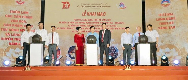 Khai mạc Festival và triển lãm các sản phẩm làng nghề huyện Thường Tín- Ảnh 2.