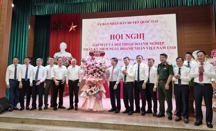 Huyện Quốc Oai: Đồng hành, kiến tạo, hỗ trợ doanh nghiệp trong sản xuất, kinh doanh- Ảnh 1.