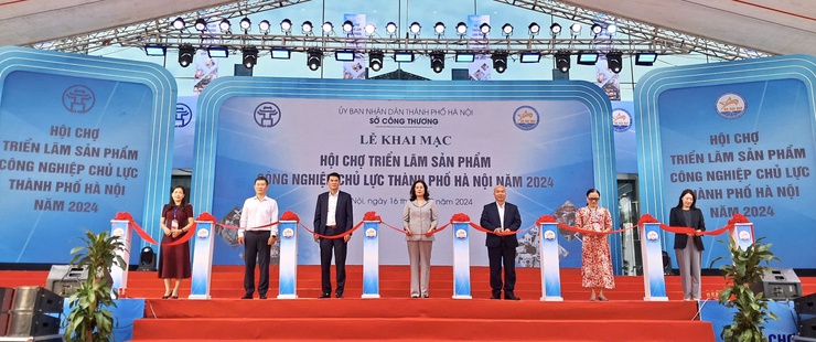 Khai mạc Hội chợ triển lãm sản phẩm công nghiệp chủ lực Hà Nội năm 2024- Ảnh 1.