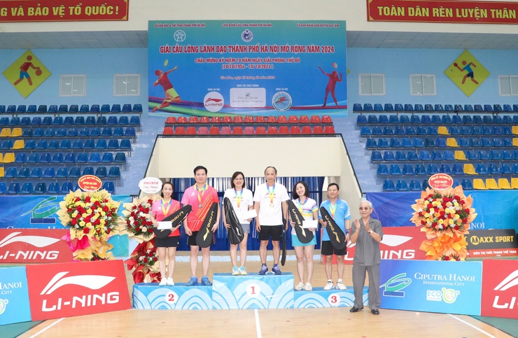 Giải cầu lông lãnh đạo thành phố Hà Nội mở rộng năm 2024 thành công tốt đẹp- Ảnh 4.