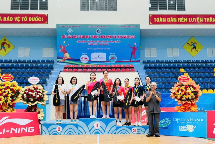 Giải cầu lông lãnh đạo thành phố Hà Nội mở rộng năm 2024 thành công tốt đẹp- Ảnh 5.