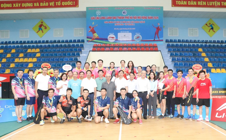 Giải cầu lông lãnh đạo thành phố Hà Nội mở rộng năm 2024 thành công tốt đẹp- Ảnh 6.