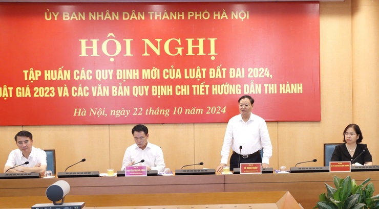 Hà Nội tập huấn triển khai thi hành Luật Đất đai 2024- Ảnh 1.