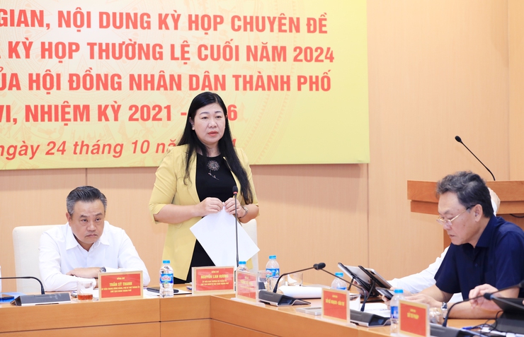 Thống nhất nội dung kỳ họp chuyên đề và kỳ họp thường lệ cuối năm 2024 HĐND Thành phố- Ảnh 6.