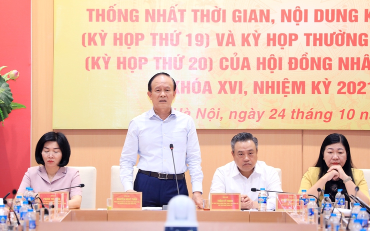 Thống nhất nội dung kỳ họp chuyên đề và kỳ họp thường lệ cuối năm 2024 HĐND Thành phố- Ảnh 8.