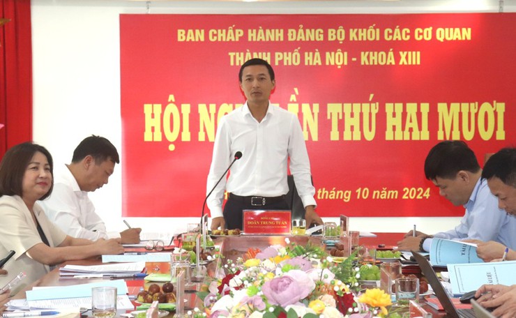 Hội nghị lần thứ 20, Ban Chấp hành Đảng bộ Khối các cơ quan Thành phố khóa XIII- Ảnh 2.