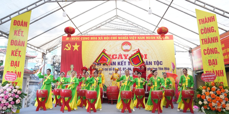 Ngày hội Đại đoàn kết toàn dân tộc tại liên tổ dân phố 1, 2, 3, 4, 5, 6, 7 phường Yên Hòa, quận Cầu Giấy- Ảnh 1.