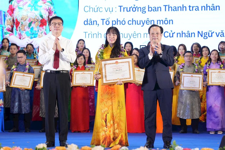 Hà Nội tôn vinh 196 nhà giáo tâm huyết, sáng tạo, vì học sinh năm 2024- Ảnh 1.