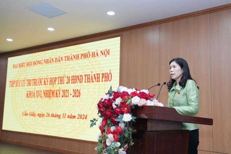 Cử tri quận Cầu Giấy nêu các vấn đề liên quan đến việc sáp nhập địa giới hành chính- Ảnh 3.