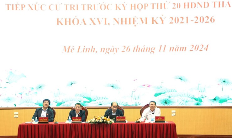 Cử tri Mê Linh đề xuất nhiều kiến nghị quan trọng với HĐND Thành phố- Ảnh 2.