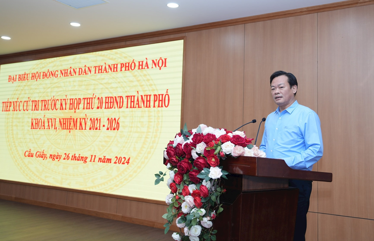 Cử tri quận Cầu Giấy nêu các vấn đề liên quan đến việc sáp nhập địa giới hành chính- Ảnh 2.