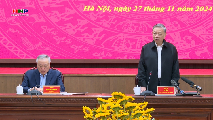 Tổng Bí thư Tô Lâm: Hà Nội cần phát huy vai trò gương mẫu, đi đầu trong nhiều lĩnh vực- Ảnh 1.
