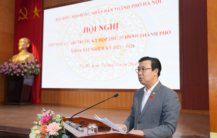 Tiếp xúc cử tri quận Tây Hồ trước kỳ họp HĐND Thành phố- Ảnh 3.