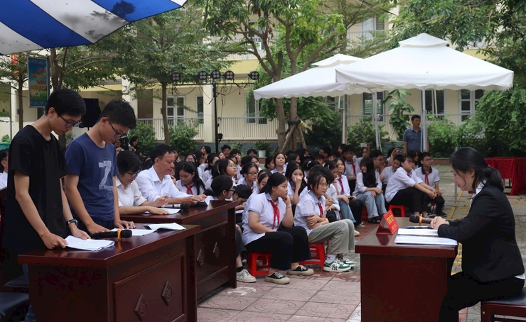 Ngành Giáo dục huyện Đan Phượng hưởng ứng Ngày Pháp luật Việt Nam- Ảnh 4.