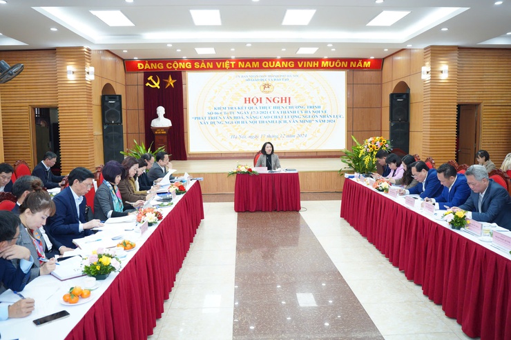 Phó Chủ tịch UBND Thành phố Vũ Thu Hà kiểm tra kết quả thực hiện Chương trình số 06-CTr/TU tại Sở Giáo dục và Đào tạo- Ảnh 3.