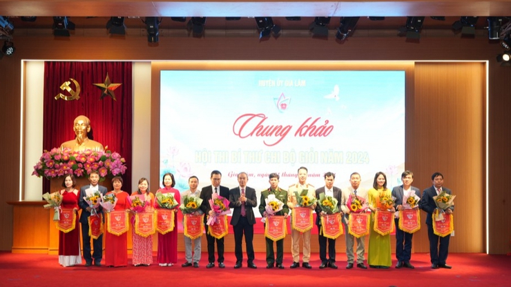Sôi nổi Hội thi "Bí thư chi bộ giỏi" huyện Gia Lâm năm 2024- Ảnh 1.