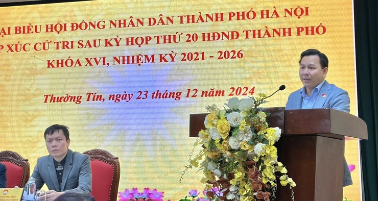 Cử tri huyện Thường Tín kiến nghị được xây nhà ở xã hội 20 tầng trở lên- Ảnh 1.