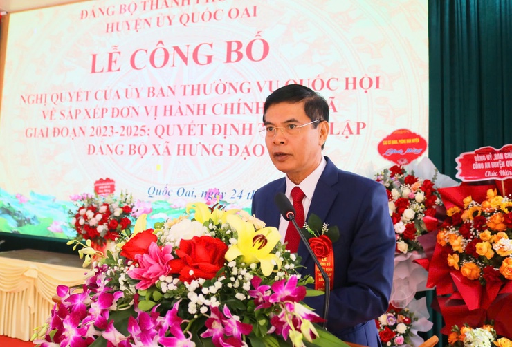 Huyện Quốc Oai: Thành lập Đảng bộ 4 xã trực thuộc sau sắp xếp đơn vị hành chính- Ảnh 5.