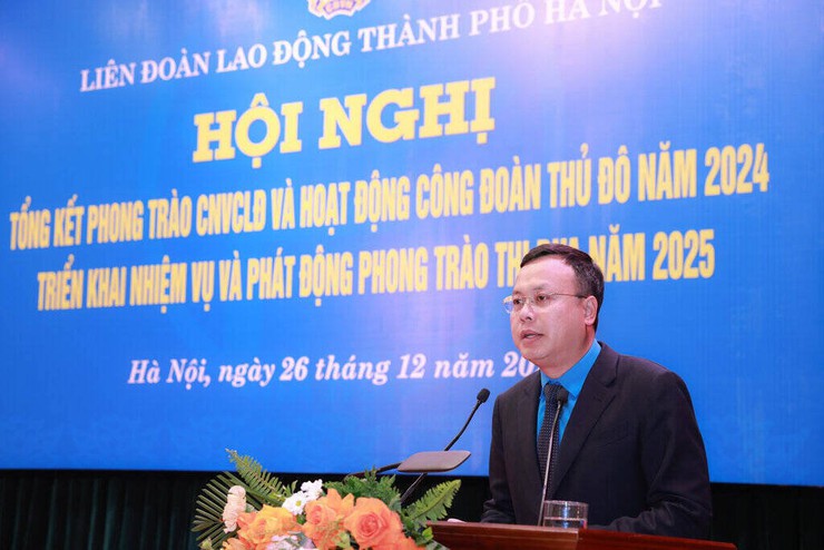 Tổng kết hoạt động công đoàn và phong trào công nhân, viên chức, lao động Thủ đô năm 2024- Ảnh 1.