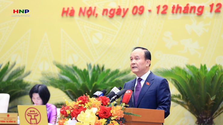 Khai mạc kỳ họp thứ 20 HĐND thành phố Hà Nội khoá XVI, nhiệm kỳ 2021-2026- Ảnh 2.