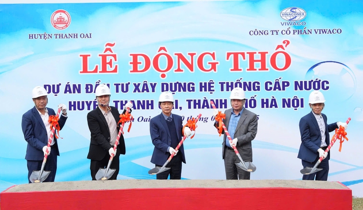 Khởi công Dự án cấp nước sinh hoạt cho 11 xã huyện Thanh Oai- Ảnh 3.
