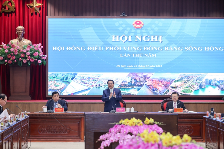 Thủ tướng Phạm Minh Chính chủ trì Hội nghị Hội đồng điều phối vùng Đồng bằng sông Hồng- Ảnh 1.