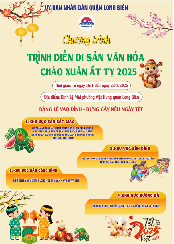Nhiều hoạt động văn hóa, nghệ thuật chào Xuân Ất Tỵ tại quận Long Biên- Ảnh 4.