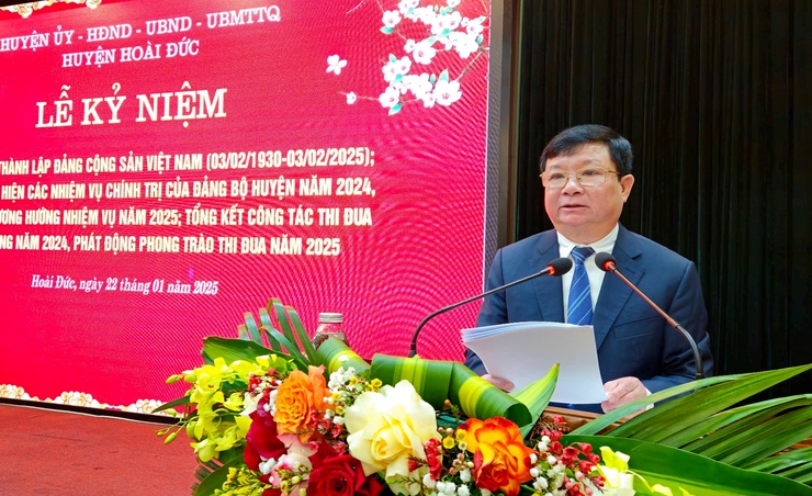 Hoài Đức phát động phong trào thi đua năm 2025- Ảnh 1.