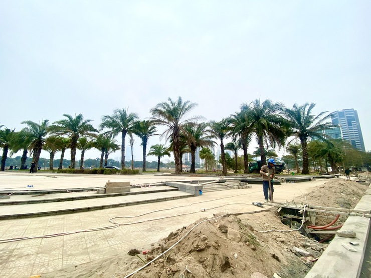 Phung Khoang Lake Park project must complete by Tet: deputy mayor- Ảnh 3.