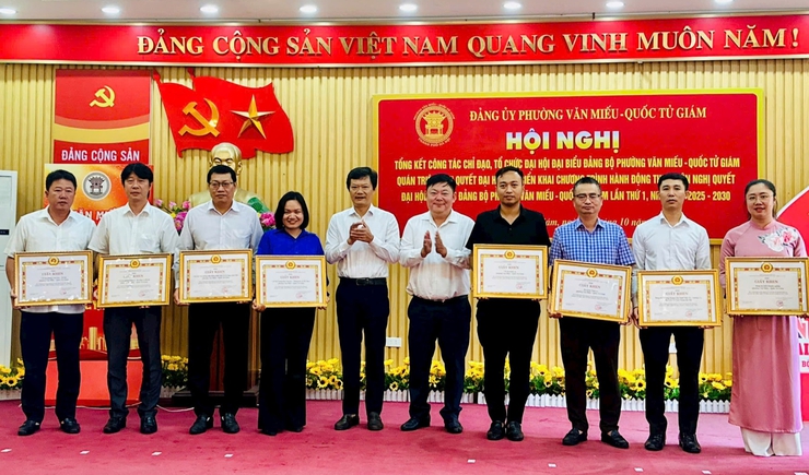 Phường Văn Miếu - Quốc Tử Giám quyết tâm thực hiện thắng lợi Nghị quyết Đại hội Đảng bộ lần thứ I- Ảnh 3.