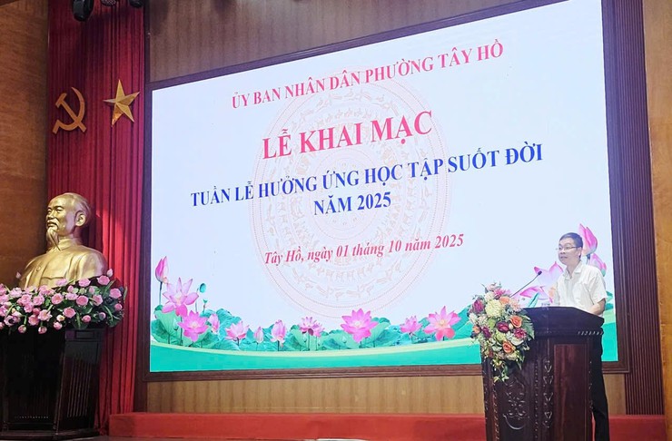 Tây Hồ phát động “Tuần lễ hưởng ứng học tập suốt đời năm 2025”- Ảnh 3.