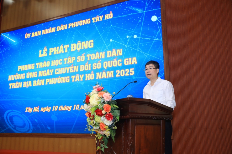 Tây Hồ phát động Phong trào “Học tập số toàn dân”- Ảnh 1.