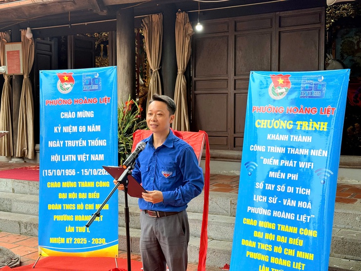 Đoàn phường Hoàng Liệt khánh thành công trình điểm về chuyển đổi số- Ảnh 1.