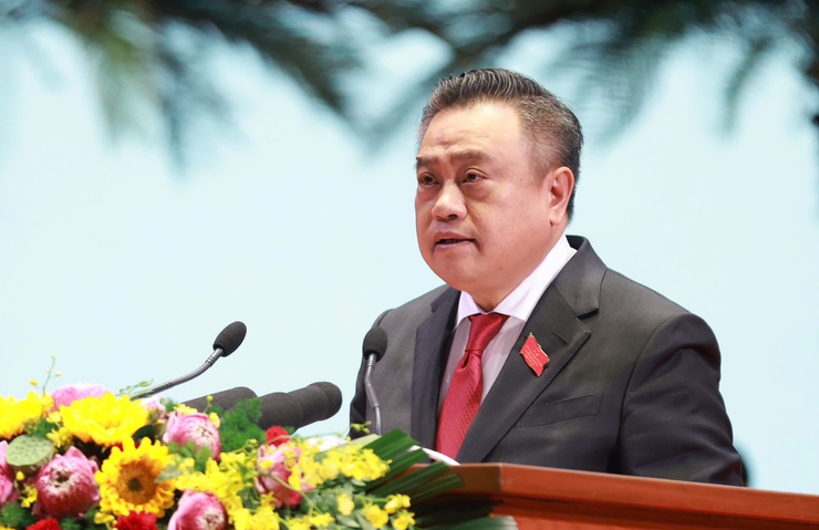 Thông tin báo chí Phiên khai mạc và kết quả ngày làm việc thứ nhất Đại hội đại biểu Đảng bộ thành phố Hà Nội lần thứ XVIII, nhiệm kỳ 2025-2030- Ảnh 4.
