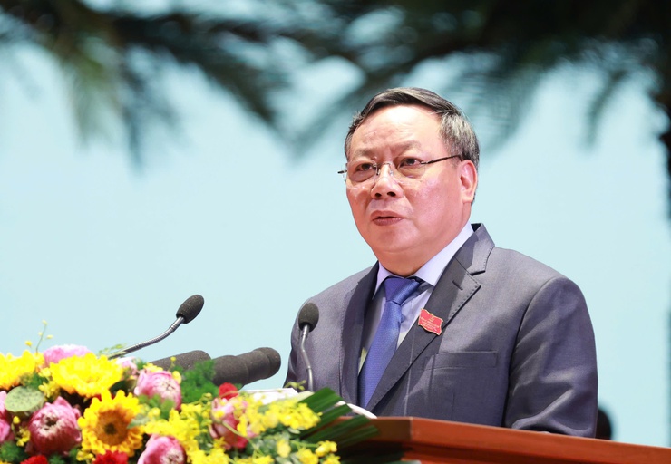 Thông tin báo chí Phiên khai mạc và kết quả ngày làm việc thứ nhất Đại hội đại biểu Đảng bộ thành phố Hà Nội lần thứ XVIII, nhiệm kỳ 2025-2030- Ảnh 3.